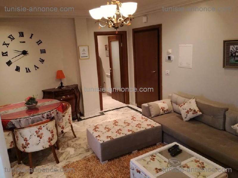 Ain Zaghouan&nbsp;Ain Zaghouan&nbsp;Location&nbsp;Appart. 2 pi�ces&nbsp;S1 richement meubl�
