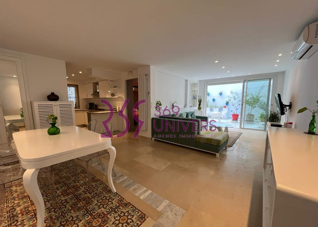 La Marsa&nbsp;Gammart&nbsp;Location&nbsp;Appart. 1 pi�ce&nbsp;Appart meuble s1 a gammarth ref ra011