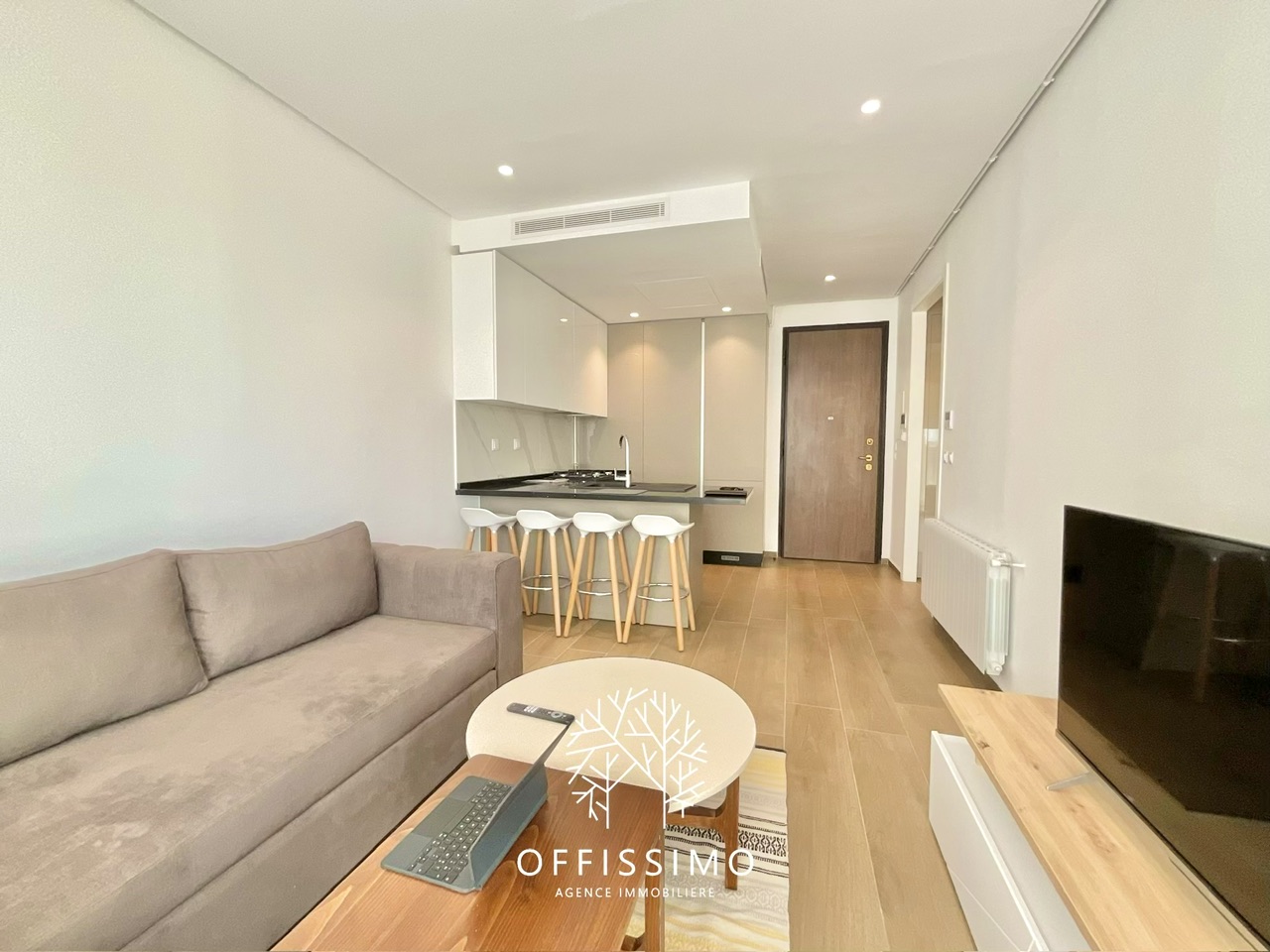 Ain Zaghouan Jardins de Carthage Location Appart. 2 pices Studio grand luxe piscine gym meubler