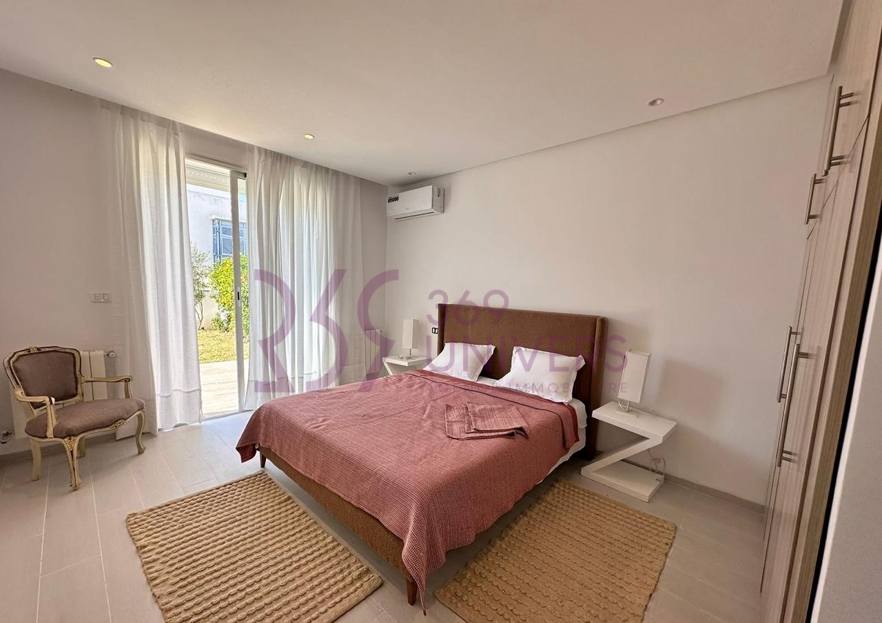 La Marsa&nbsp;Gammart&nbsp;Location&nbsp;Appart. 1 pi�ce&nbsp;Appart avec jardin � gammarth ref ra042