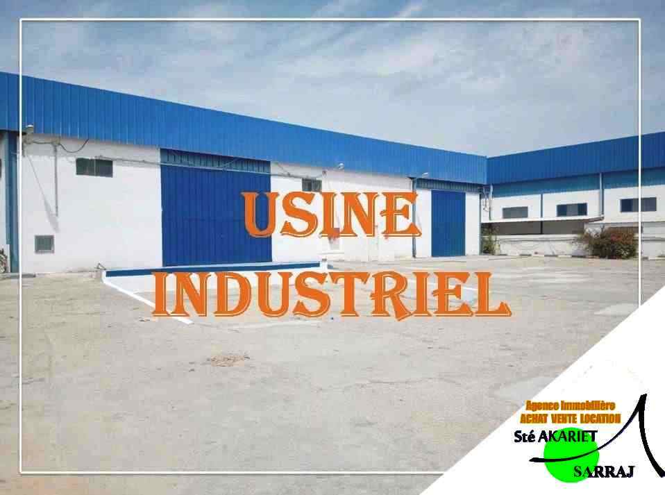 Enfidha Enfidha Bureaux & Commerces Atelier,Garage Usine 8600m  la zone industrielle enfidha