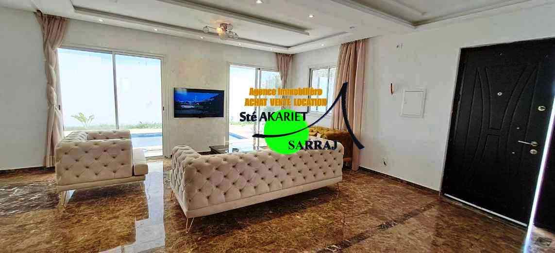 Sousse Riadh&nbsp;Sousse Riadh&nbsp;Vente&nbsp;Maisons&nbsp;Lux villa style am�ricain et piscine � cit� riadh