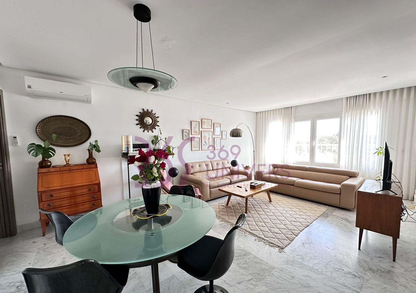 La Marsa&nbsp;Marsa Ennassim&nbsp;Location&nbsp;Appart. 3 pi�ces&nbsp;Appartement avec vue d�gag�e � la marsa ref ra072