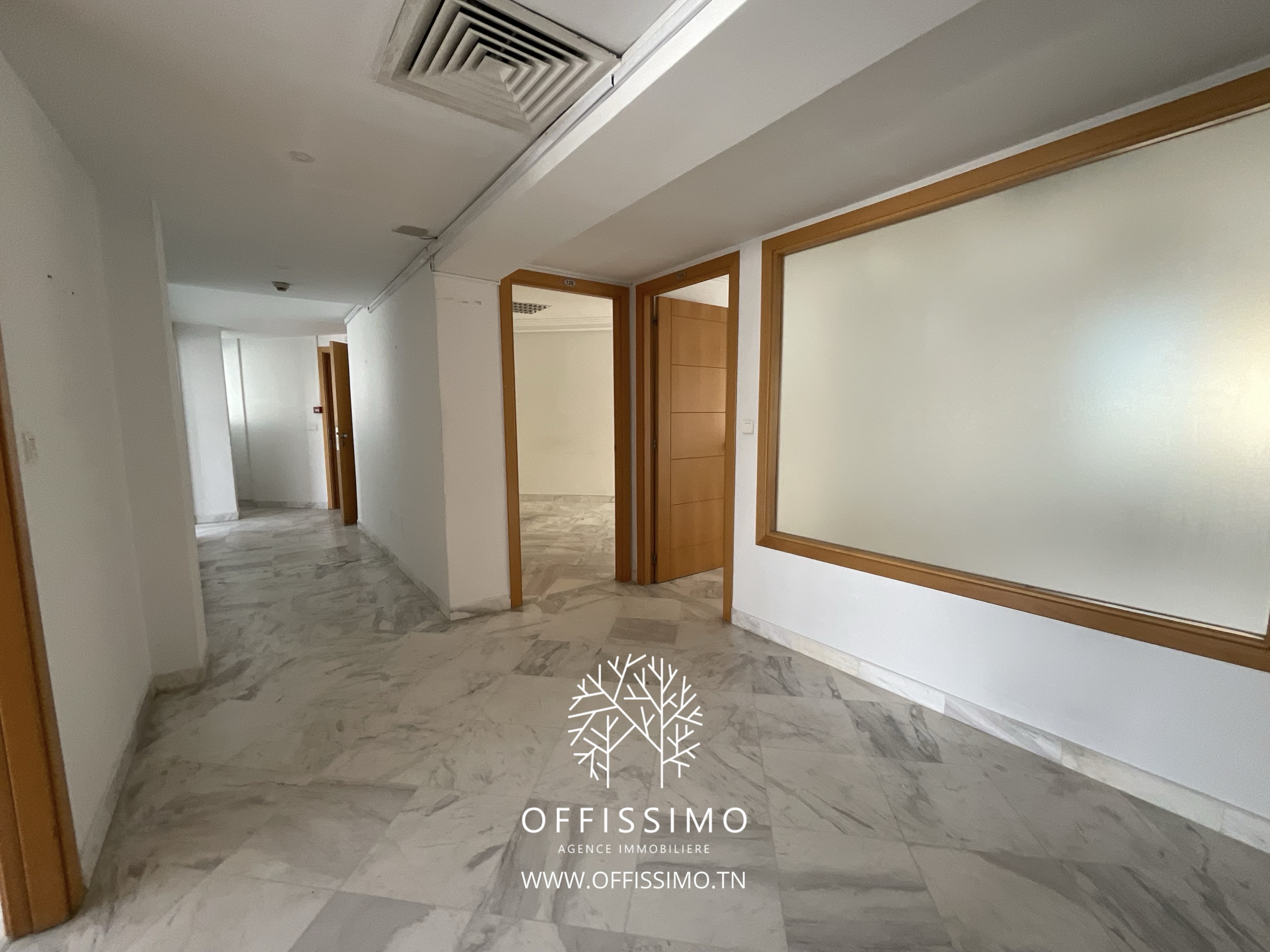 La Marsa&nbsp;Berge Du Lac&nbsp;Location&nbsp;Surfaces&nbsp;Bureau open space et 10 pieces lac 1