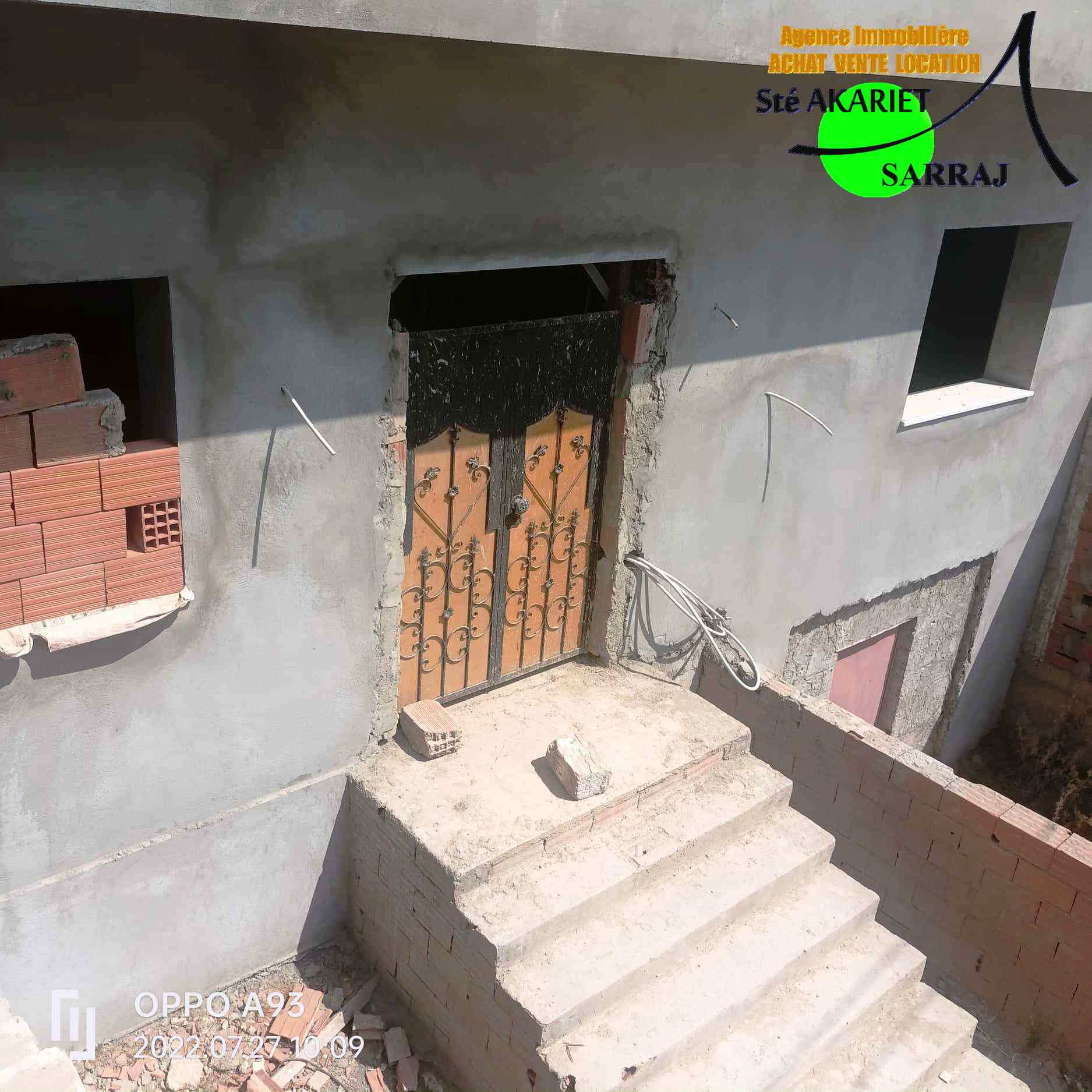 Akouda&nbsp;Akouda&nbsp;Vente&nbsp;Maisons&nbsp;Villa inachev� rdc et 1�r �tage � akouda