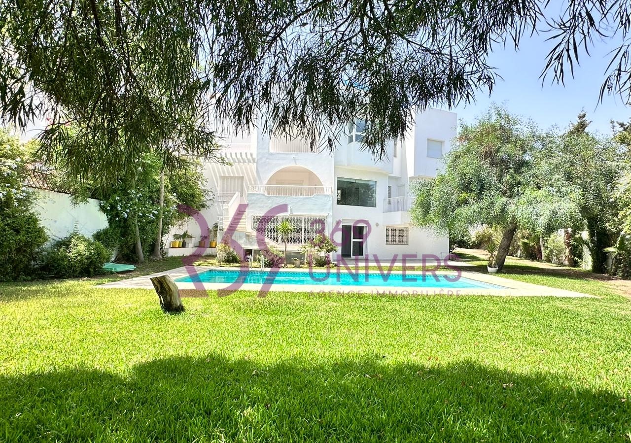 La Marsa&nbsp;Gammart&nbsp;Location&nbsp;Maisons&nbsp;Villa avec piscine � gammarth ref rh115