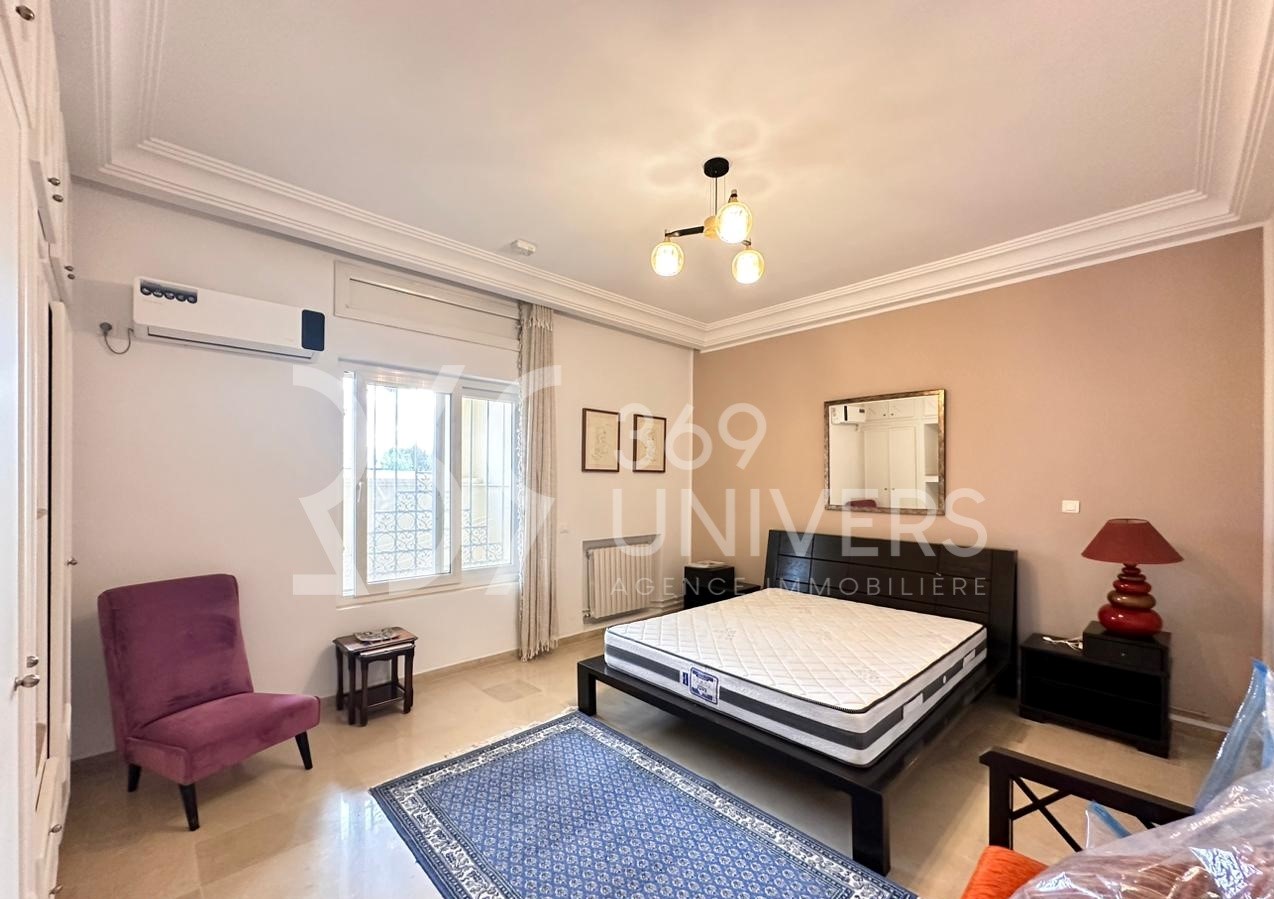 La Marsa&nbsp;Marsa Ennassim&nbsp;Location&nbsp;Appart. 3 pi�ces&nbsp;Rez de chaussee avec piscine a gammarth