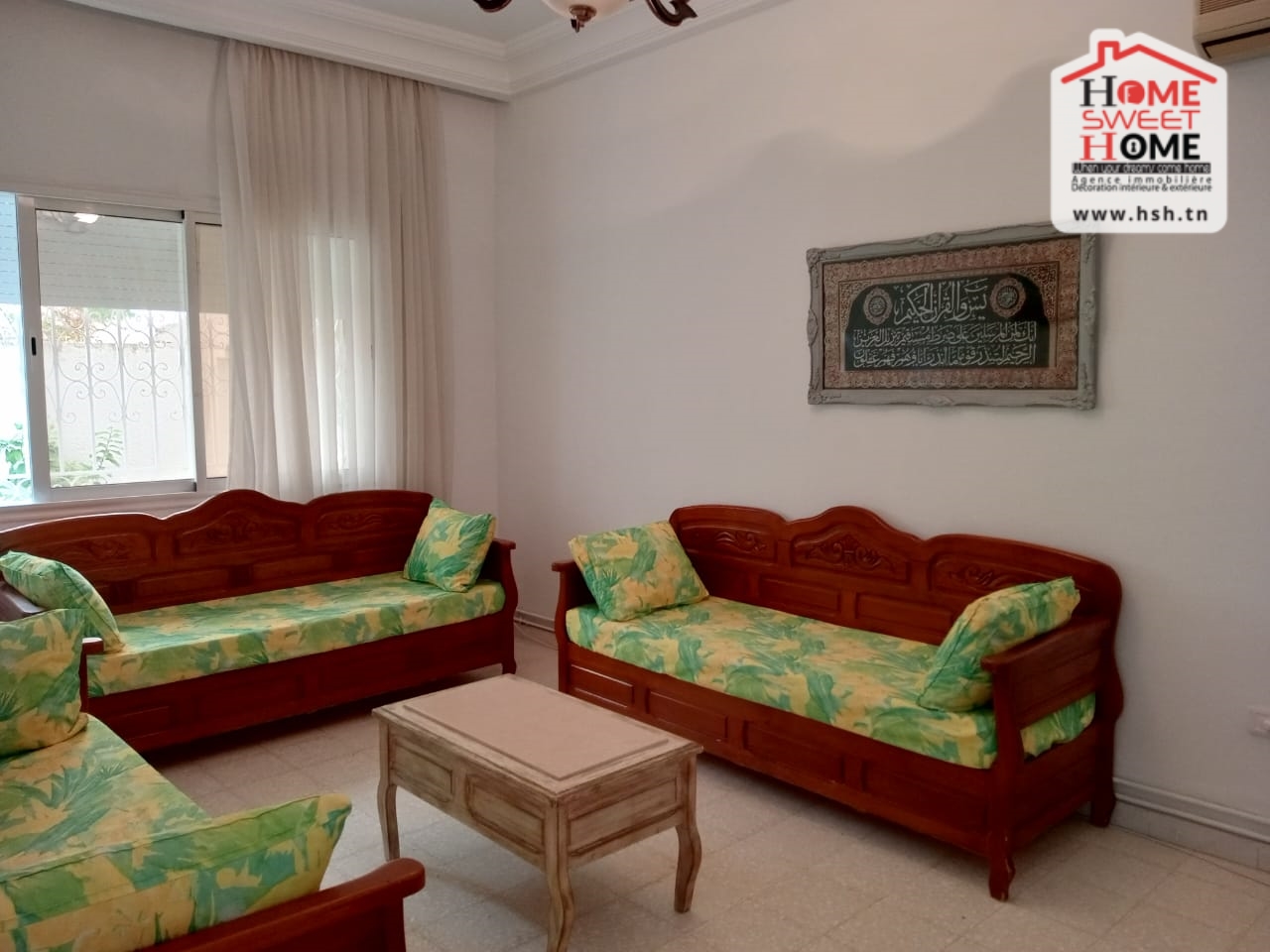 El Kram&nbsp;Le Kram Est&nbsp;Location&nbsp;Appart. 3 pi�ces&nbsp;Rdc de villa s2 zora meubl� au kram est