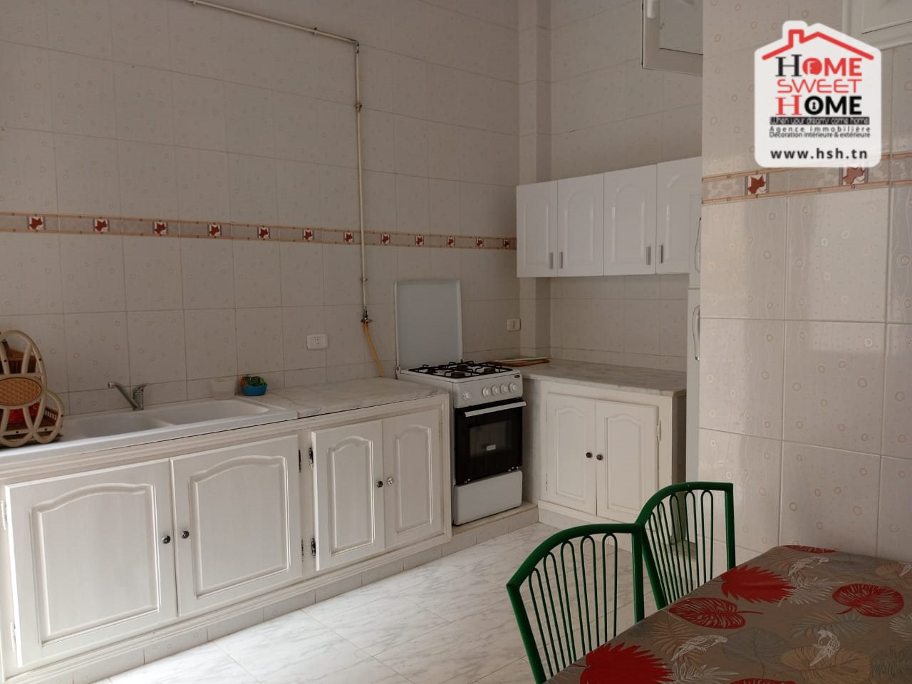 El Kram&nbsp;Le Kram Est&nbsp;Location&nbsp;Appart. 3 pi�ces&nbsp;Rdc de villa s2 zora meubl� au kram est