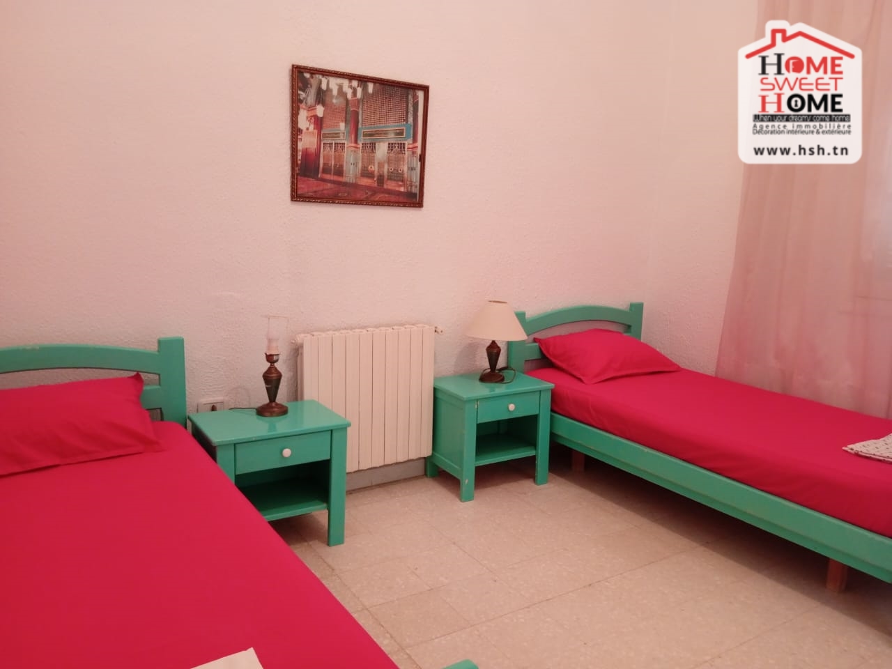 El Kram&nbsp;Le Kram Est&nbsp;Location&nbsp;Appart. 3 pi�ces&nbsp;Rdc de villa s2 zora meubl� au kram est