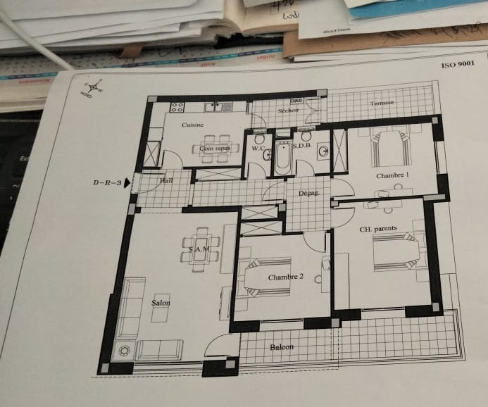 La Soukra&nbsp;La Soukra&nbsp;Vente&nbsp;Appart. 4 pi�ces&nbsp;Soukra golf vnt s3 136 m2