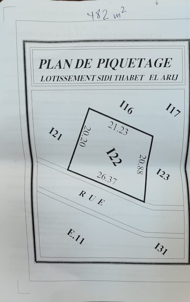Sidi Thabet&nbsp;Sidi Thabet&nbsp;Terrain&nbsp;Terrain nu&nbsp;Terrain lotissement afh sidi thabet