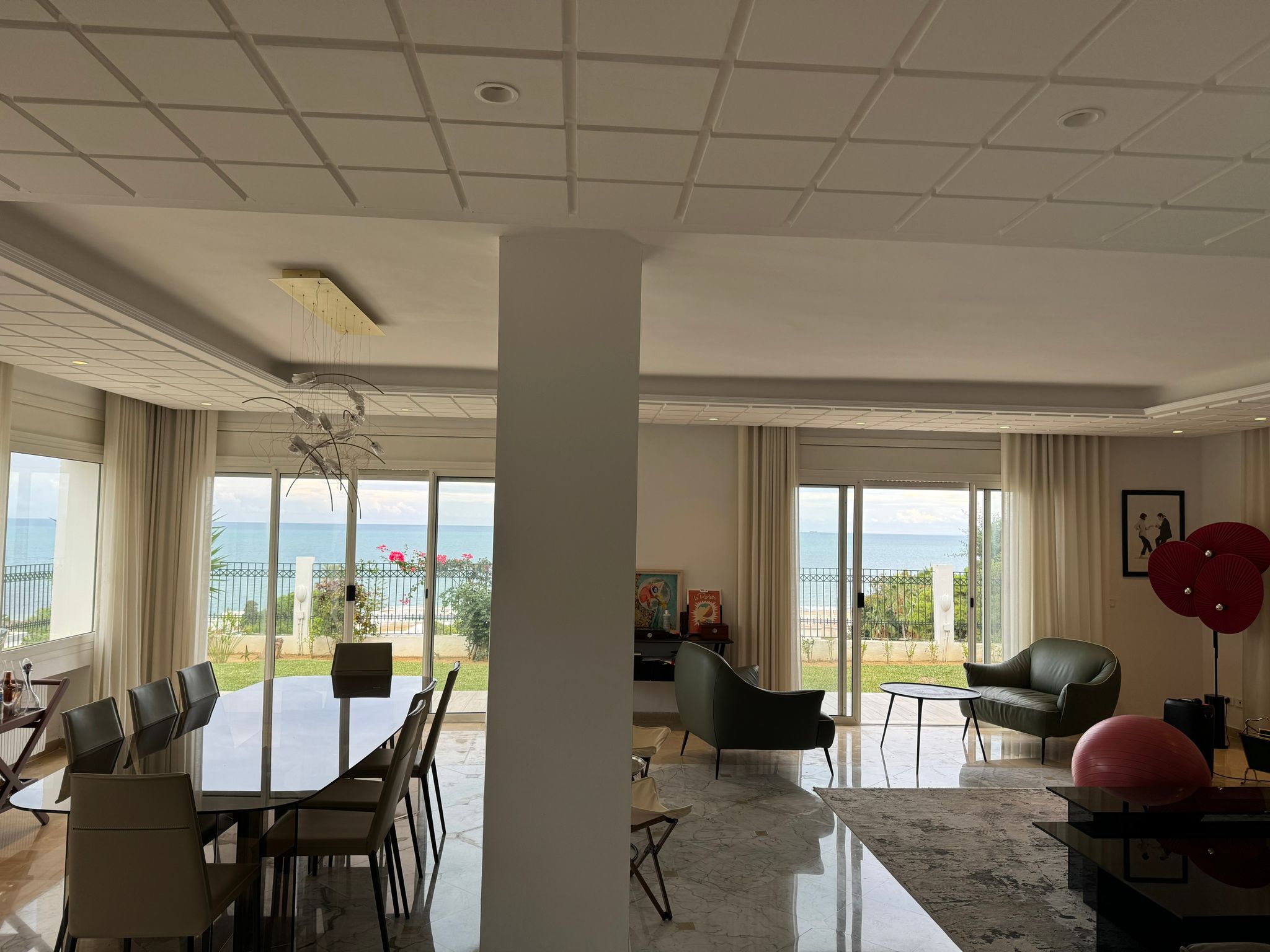 La Marsa&nbsp;Gammart&nbsp;Location&nbsp;Maisons&nbsp;Somptueuse villa avec vu mer � gammart sup