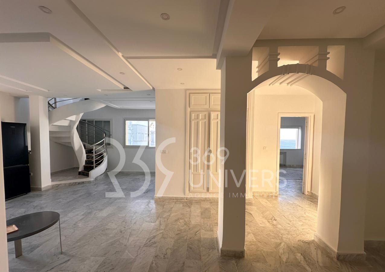 La Marsa Gammart Location Appart. 3 pices Appartement avec vue sur mer  gammarth ref ra105