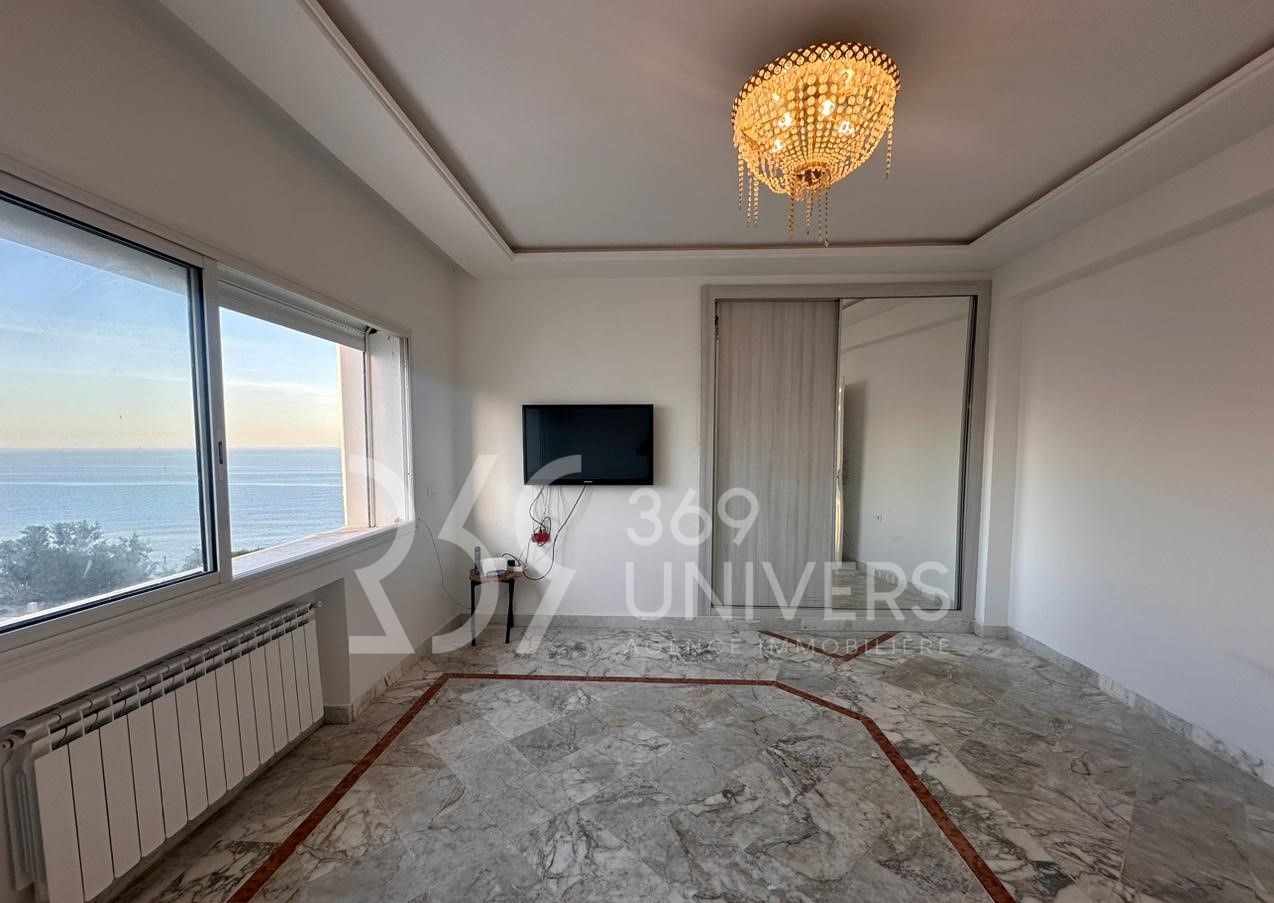 La Marsa Gammart Location Appart. 3 pices Appartement avec vue sur mer  gammarth ref ra105
