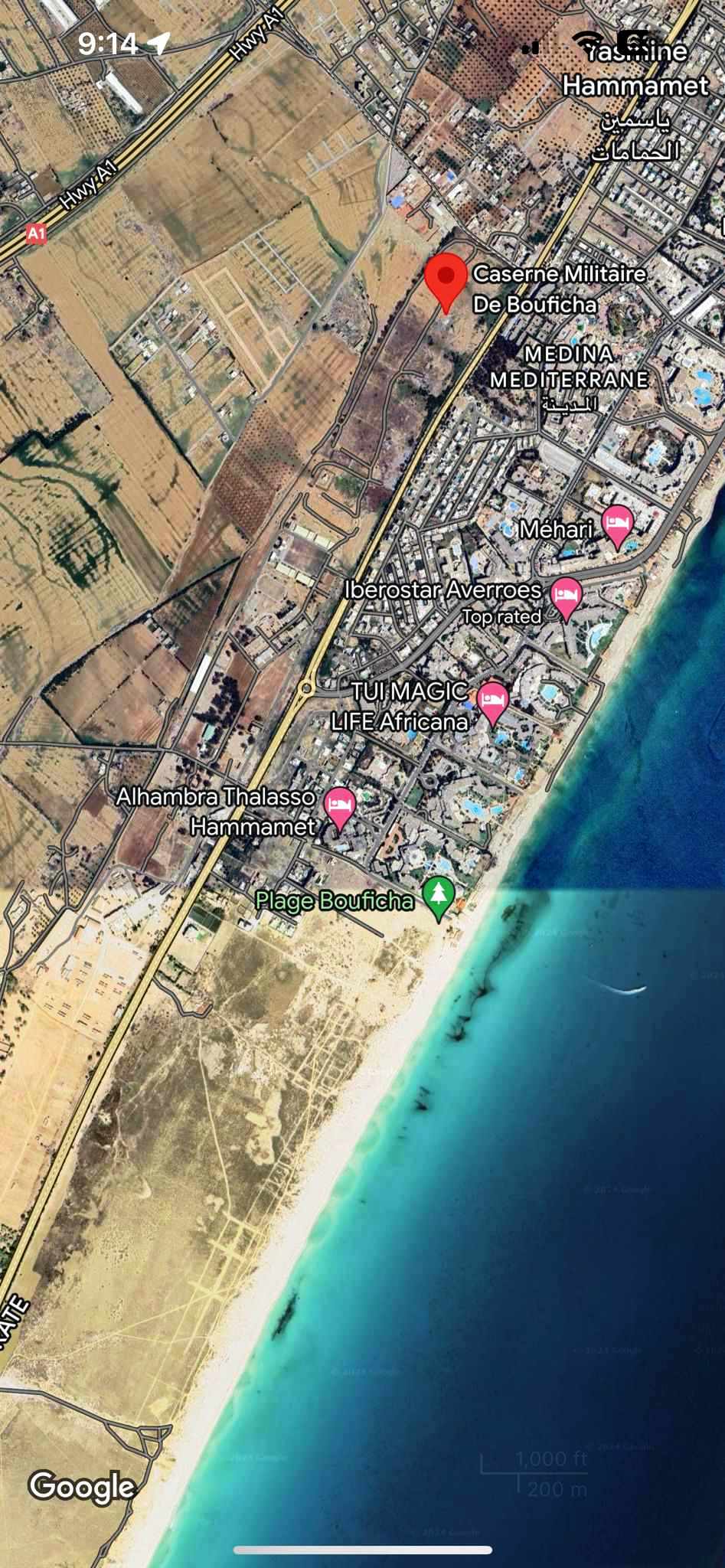 Hammamet&nbsp;Hammamet&nbsp;Terrain&nbsp;Terrain nu&nbsp;Des terrains diff�rent superficie yasmine hammamet