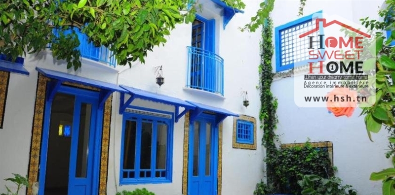 Carthage&nbsp;Sidi Bousaid&nbsp;Vente&nbsp;Maisons&nbsp;Villa santorin � sidi bou said