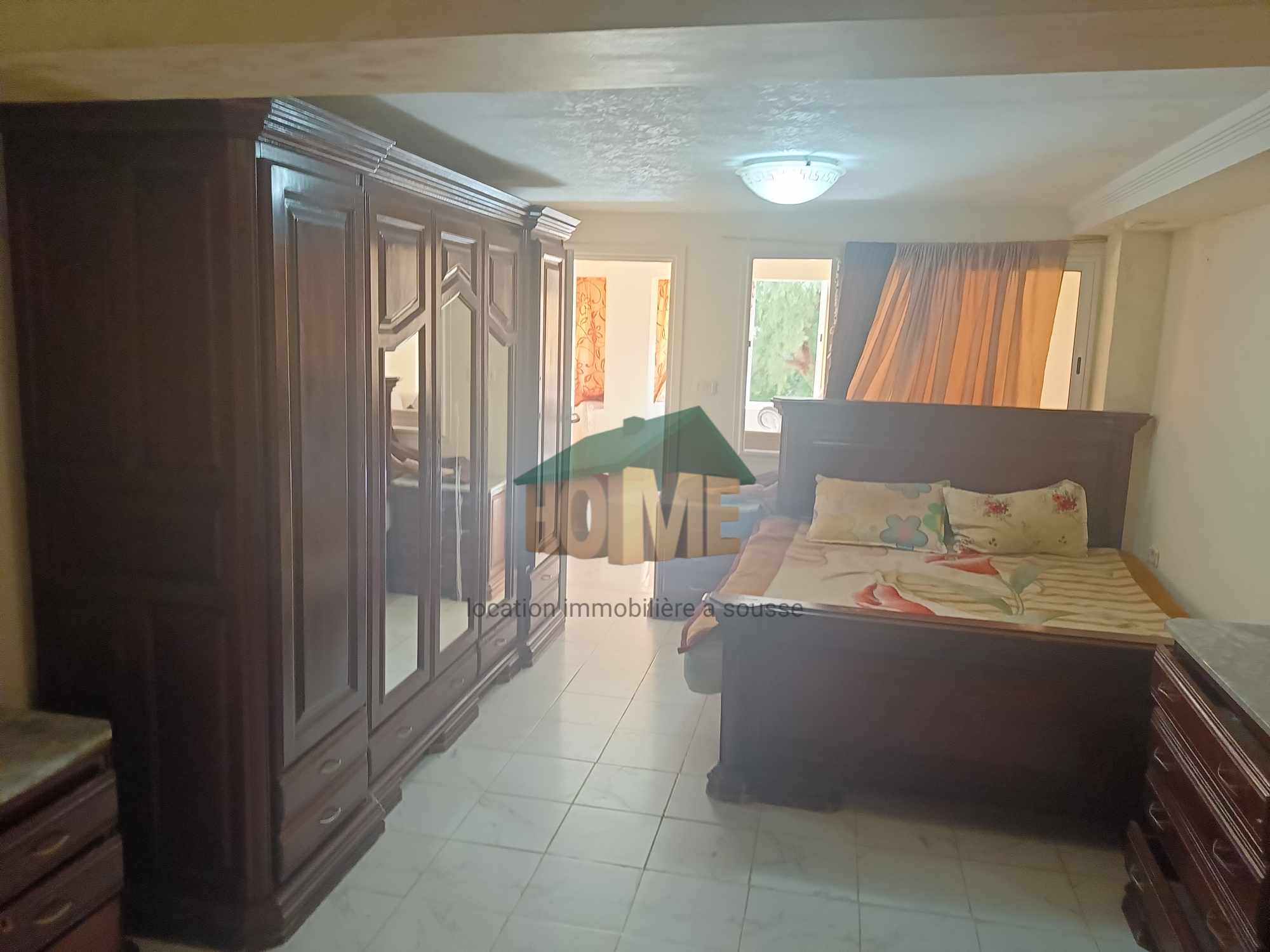 Akouda Chatt Meriem Location Appart. 3 pices Duplex s2 meubl