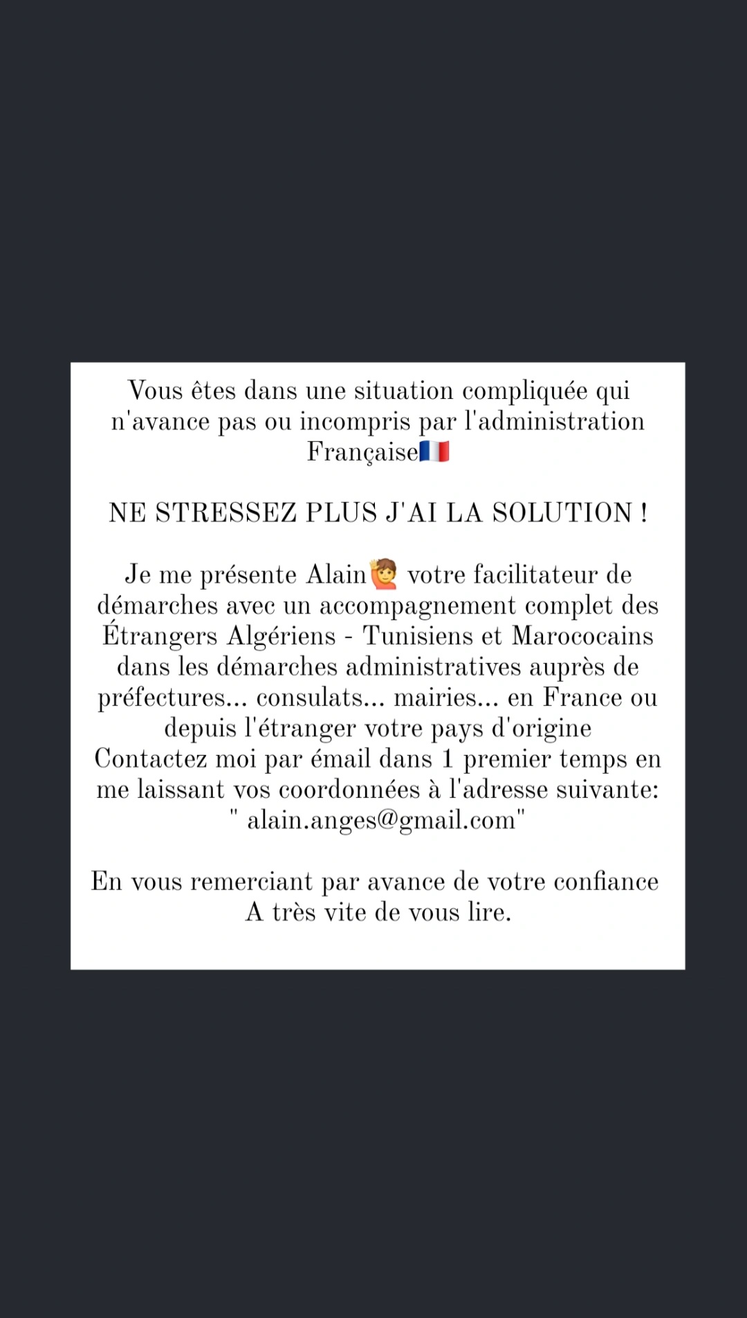 Emploi de maison Autre