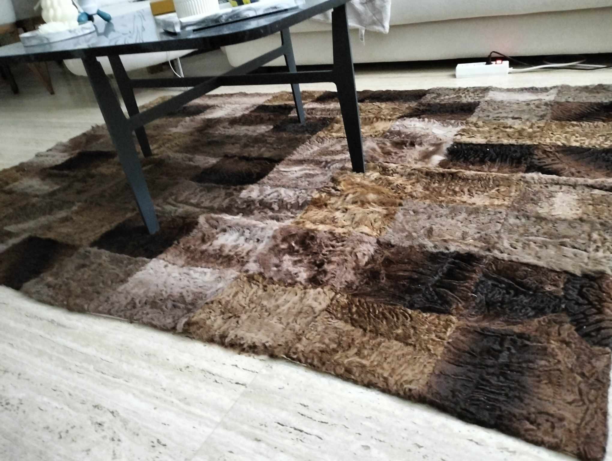 Ain Zaghouan Jardins de Carthage Objets de dcoration Dcoration intrieure Tapis peau de chevre  design moderne neuf