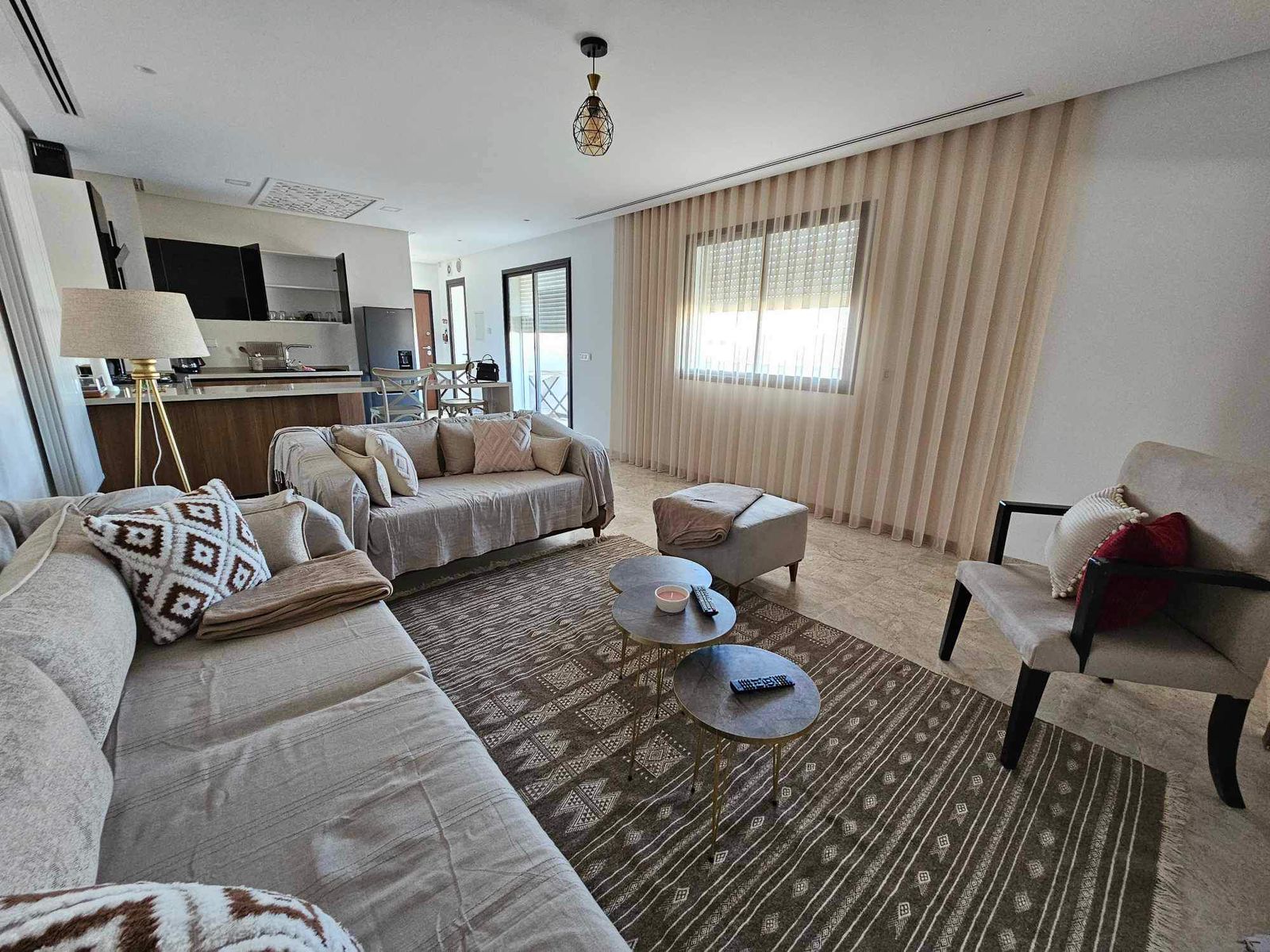 Ain Zaghouan&nbsp;Jardins de Carthage&nbsp;Location&nbsp;Appart. 2 pi�ces&nbsp;Chic s1 aux jardin de carthage
