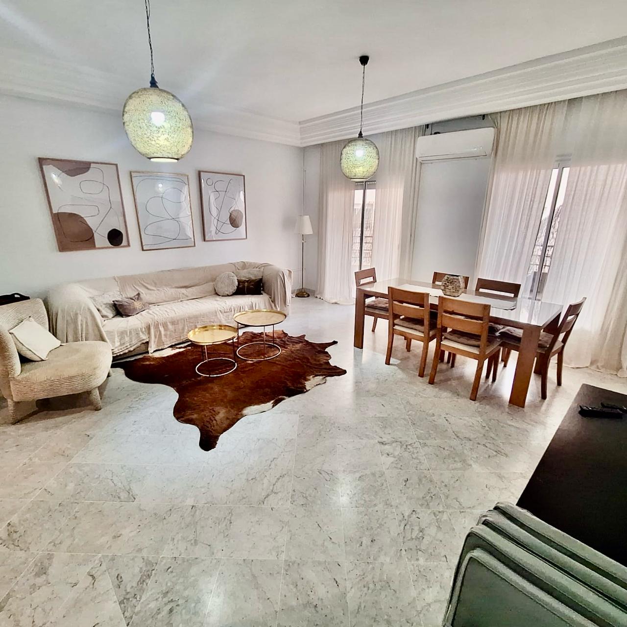 Ain Zaghouan&nbsp;Jardins de Carthage&nbsp;Location&nbsp;Appart. 4 pi�ces&nbsp;S3 au jardin de carthage