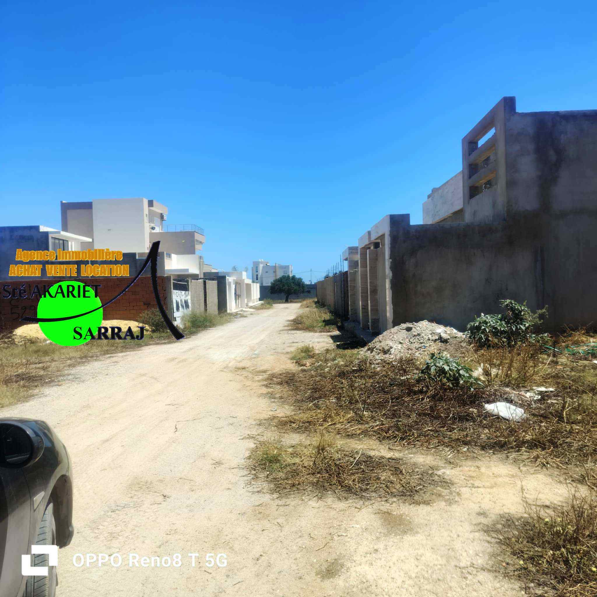 Hammam Sousse El Kantaoui Terrain Terrain nu Lot 510m zone des villas en face htel royal kenz