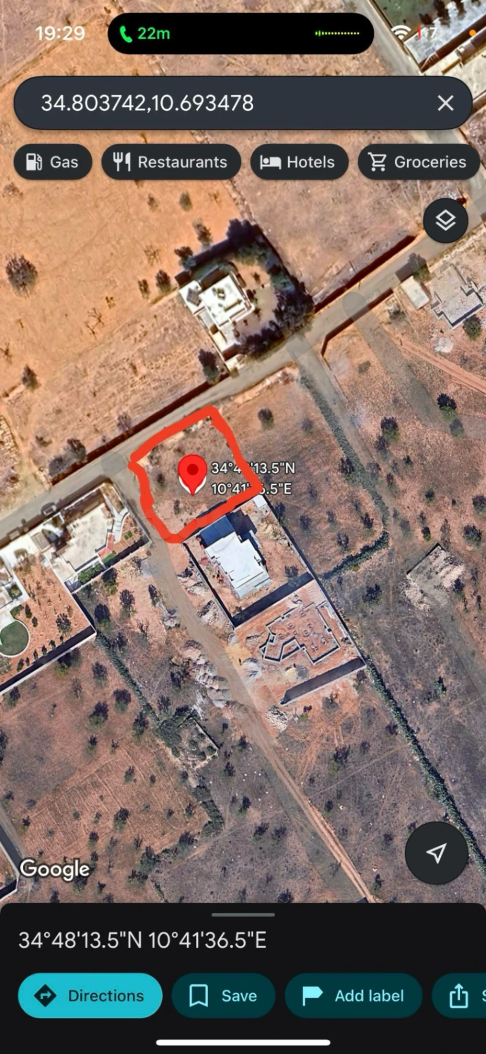 Sfax Sud El Aouabed Terrain Terrain nu Terrain sfax lafrane km9