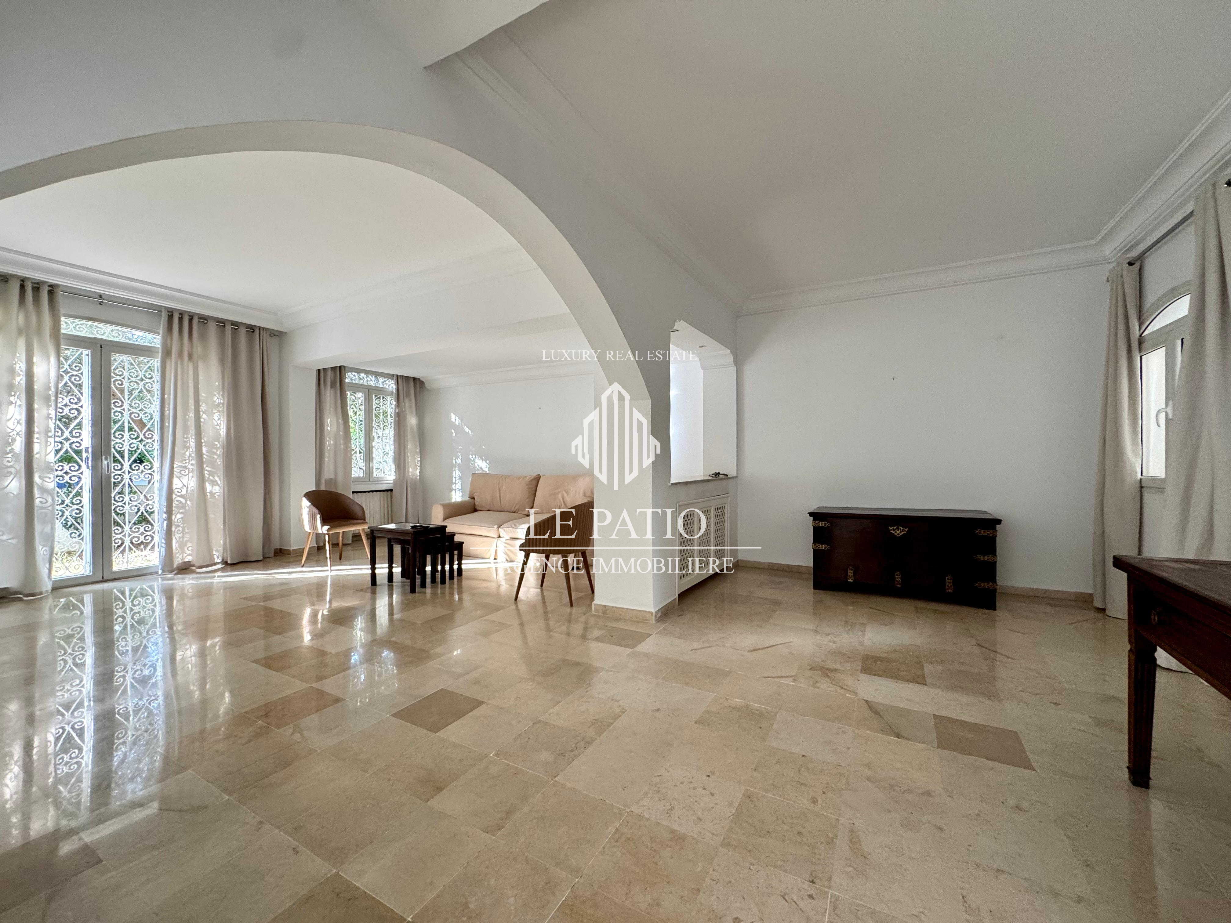 La Marsa&nbsp;Marsa Ennassim&nbsp;Location&nbsp;Maisons&nbsp;Une villa jumelee semi meuble s3 a la marsa