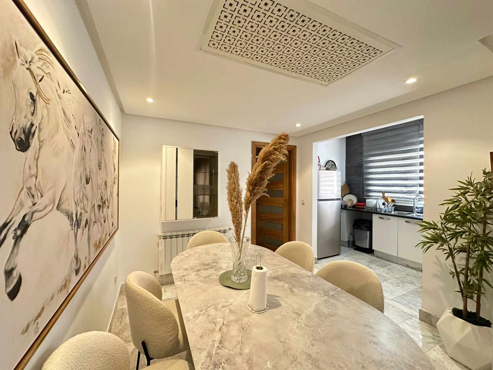 Ain Zaghouan Jardins de Carthage Location Appart. 2 pices S2 meubl parking ss aux jardins de carthage