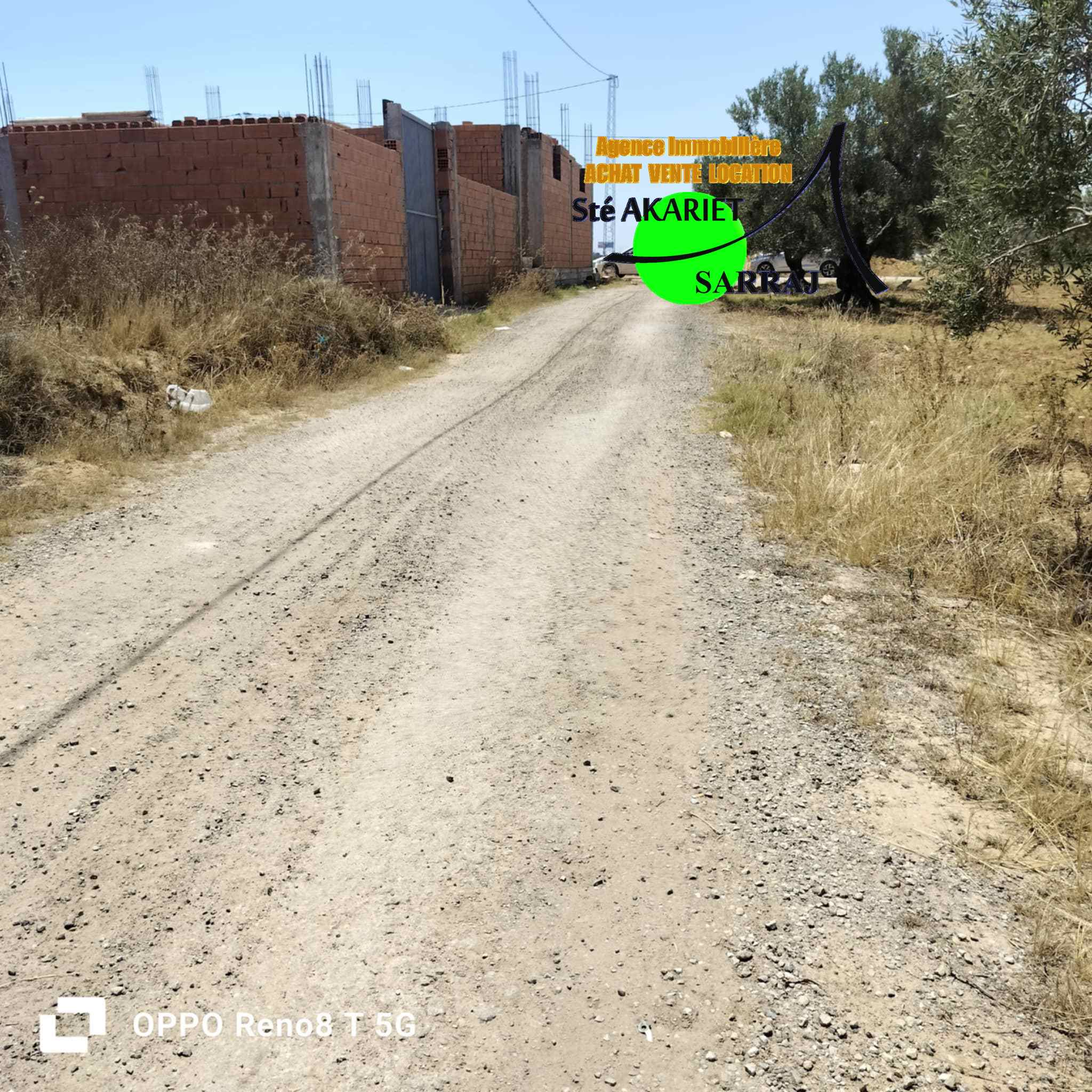 Akouda&nbsp;Chatt Meriem&nbsp;Terrain&nbsp;Terrain agricole&nbsp;Terrain 1000m pr�s de soci�t� huilerie slimaine