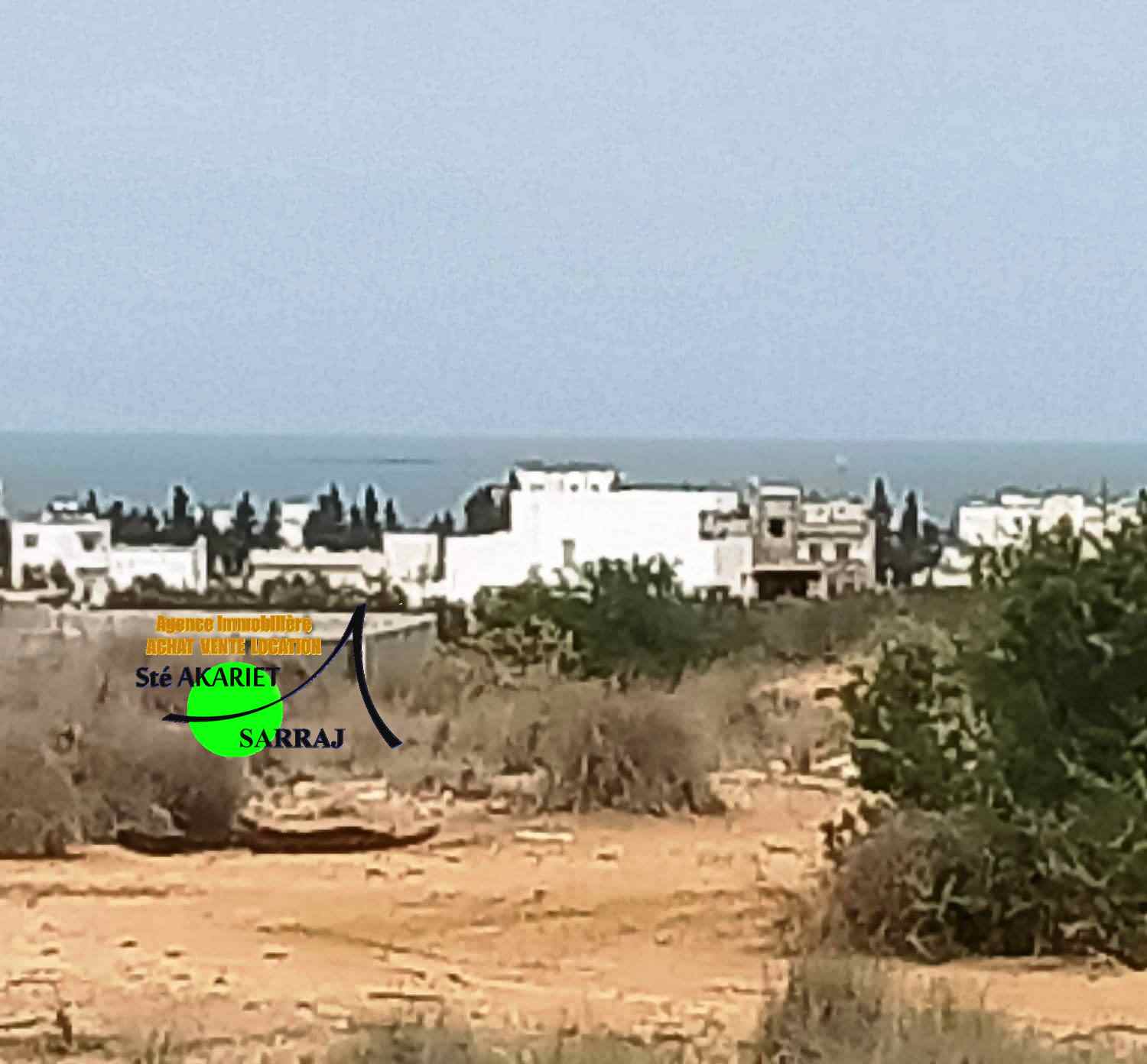 Akouda Chatt Meriem Terrain Terrain nu Terrain 300m vue de mer  koussour gharnata