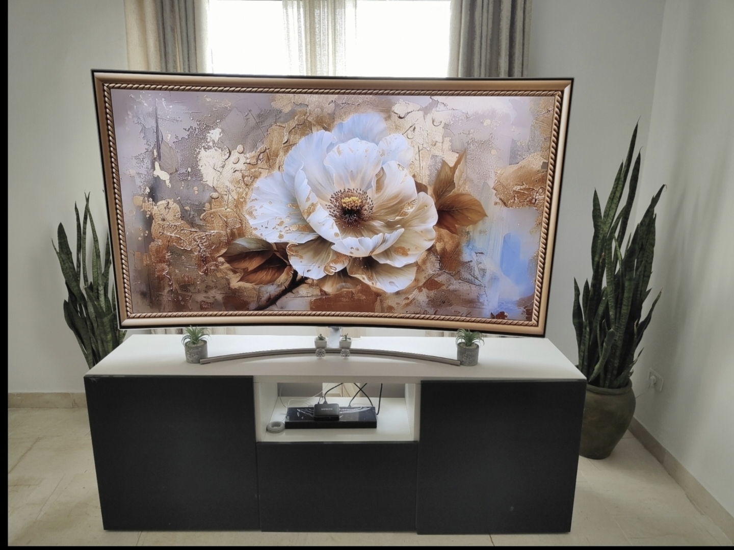 El Menzah El Manar 1 Tlviseur Tl. LED Tlvision samsung 75 pouces 4k qled curved