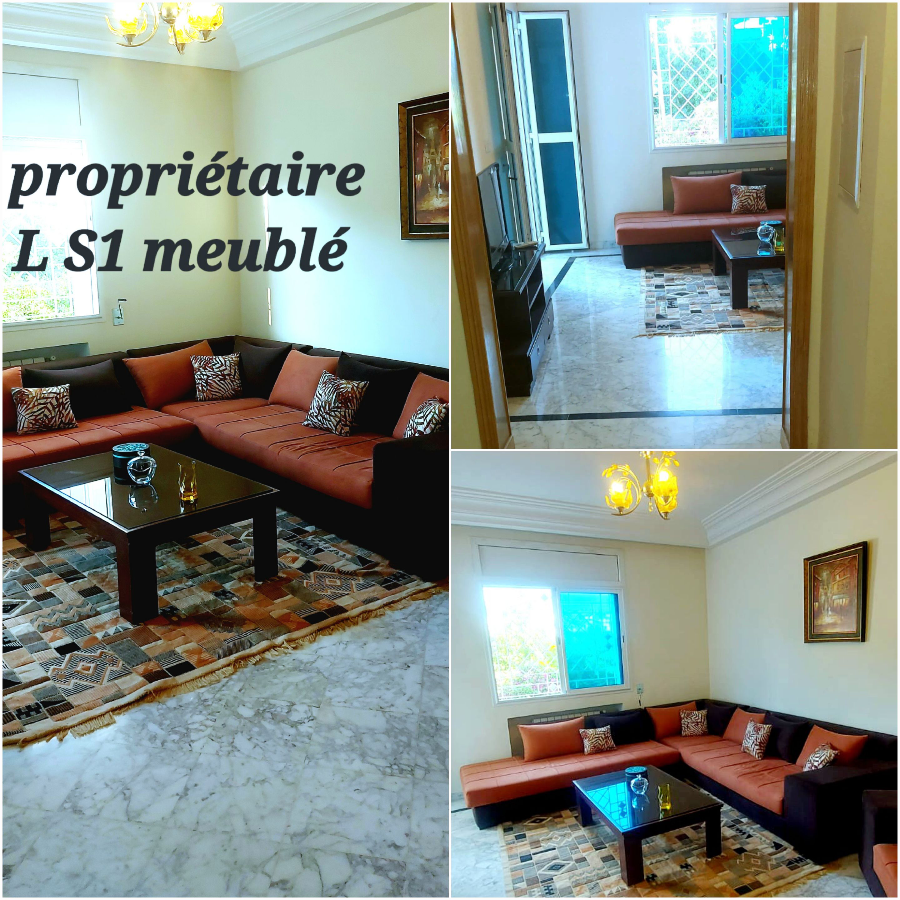 Ariana Ville Cite Ennasr 2 Location Appart. 2 pices S1 meubl pr tranger longue dure