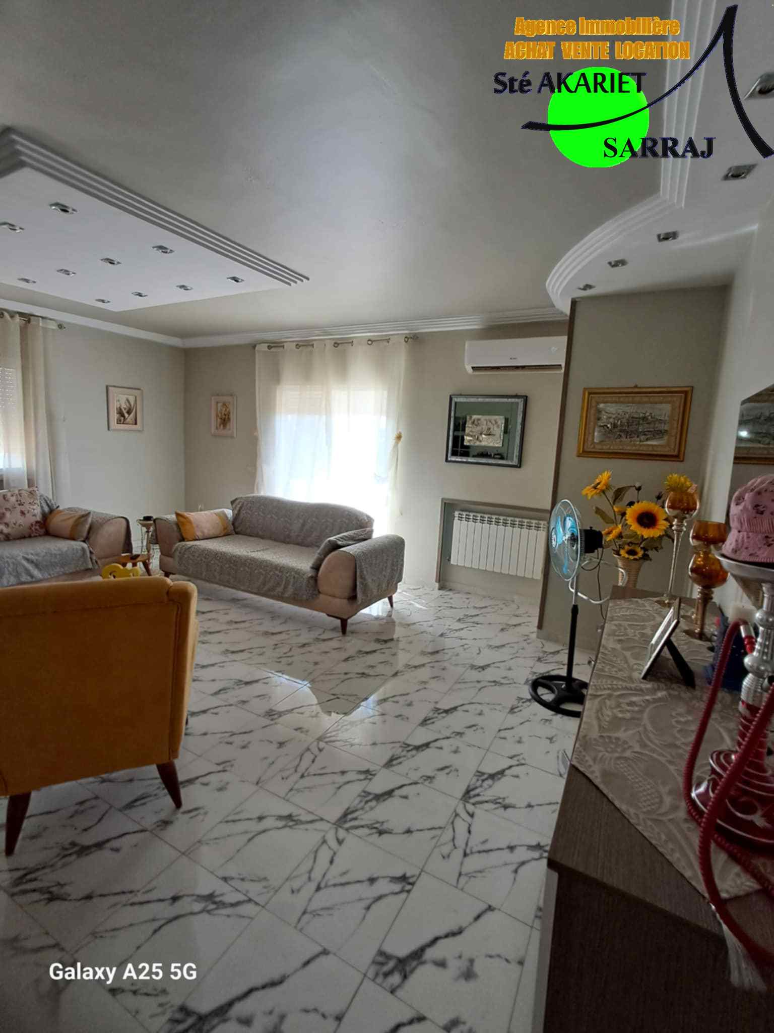 Akouda Chatt Meriem Vente Appart. 4 pices Luxueux appartement s3 vue de mer chatt mariem