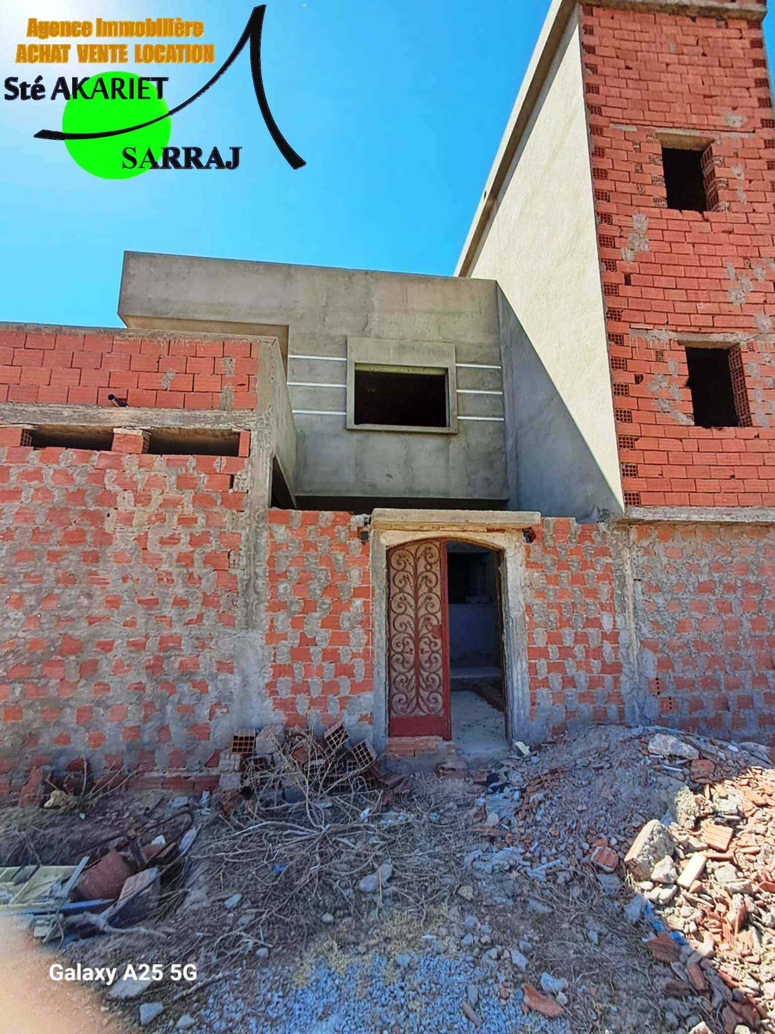 Hammam Sousse Hammam Sousse Gharbi Vente Maisons Villa et 2 tages inachev  hammem sousse ghrabi