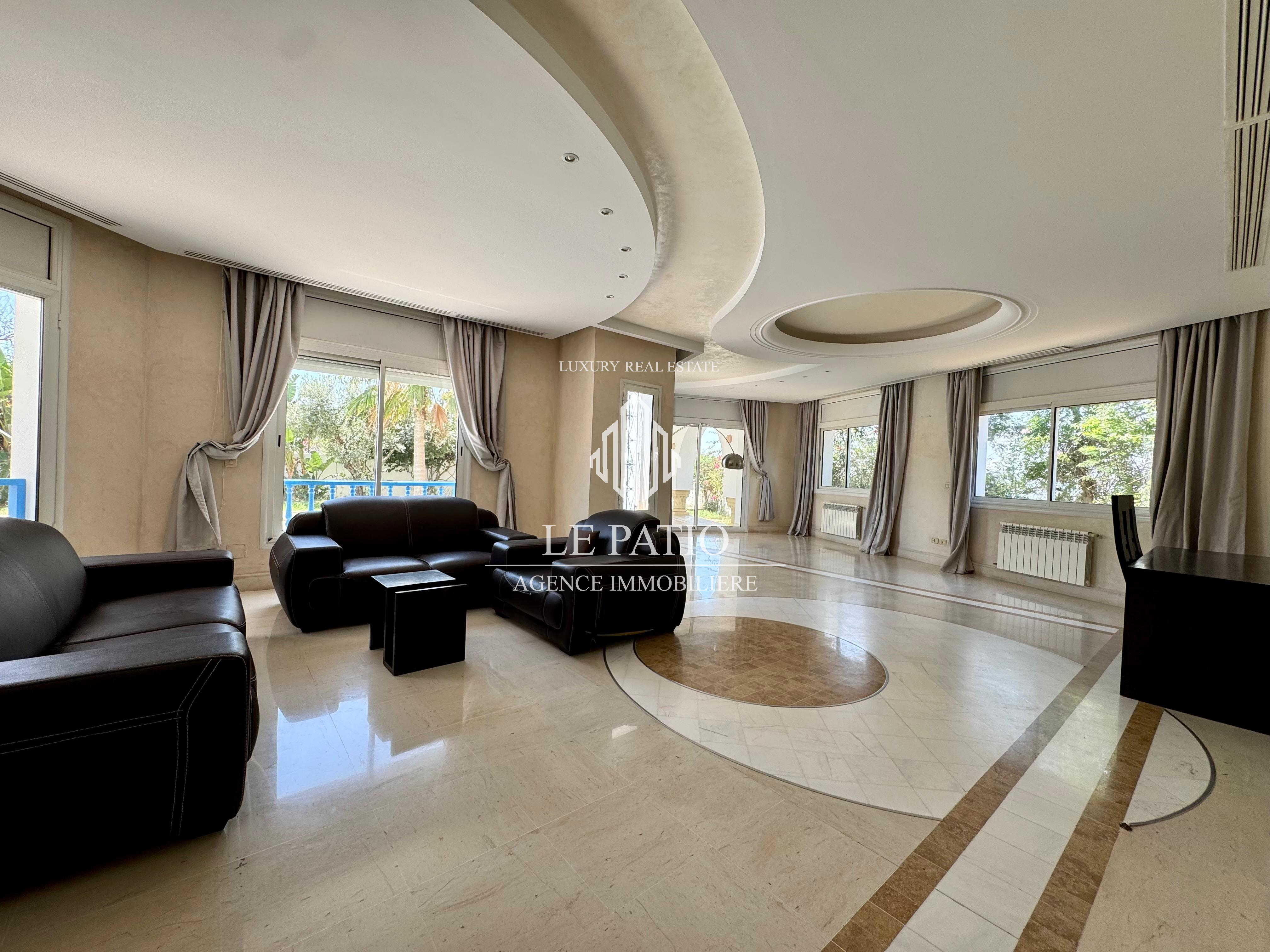 La Marsa&nbsp;Gammart&nbsp;Location&nbsp;Maisons&nbsp;Villa meublee de type s6 haut standing � gammarth