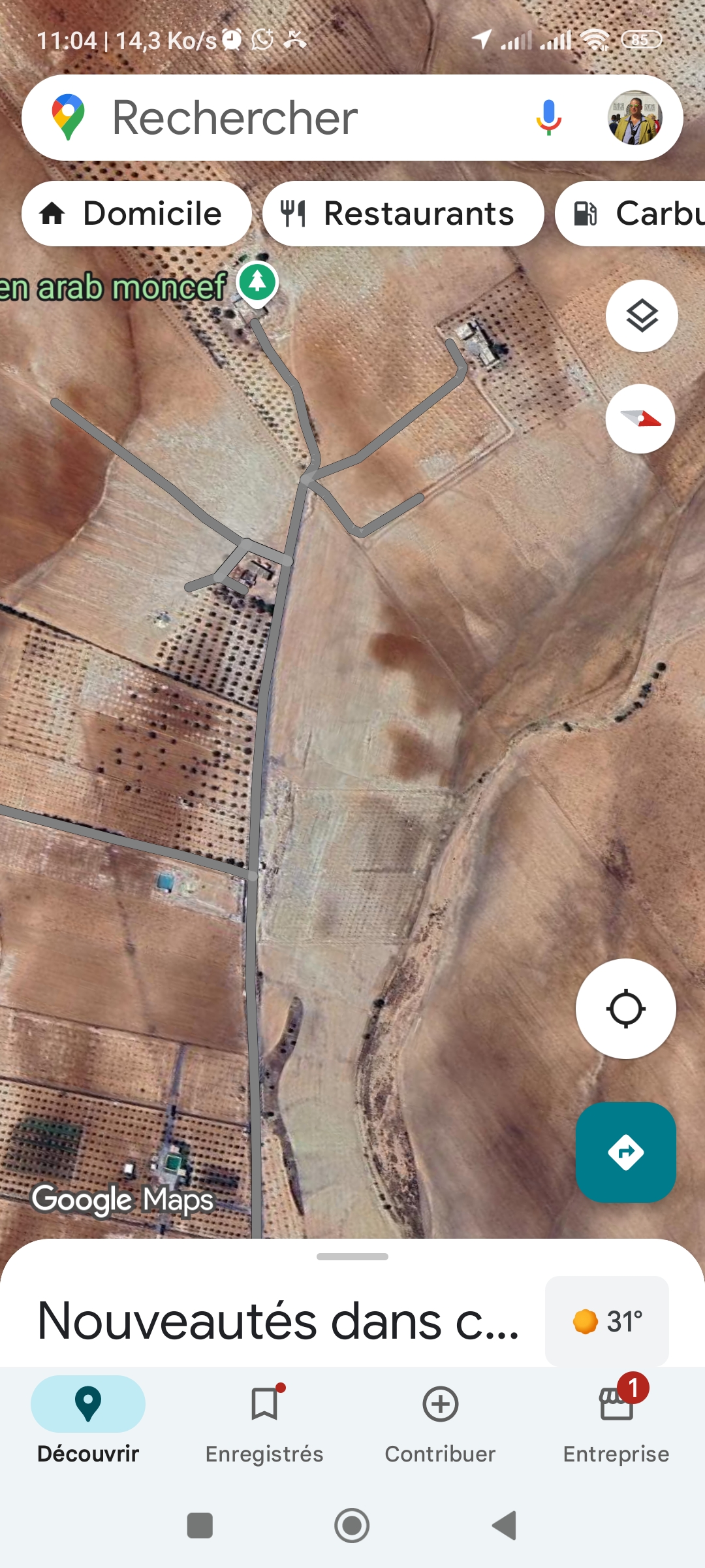 Bir Mcherga Bir Mcherga Terrain Terrain agricole 3 hectares et 2 500 mtres a mnagaa