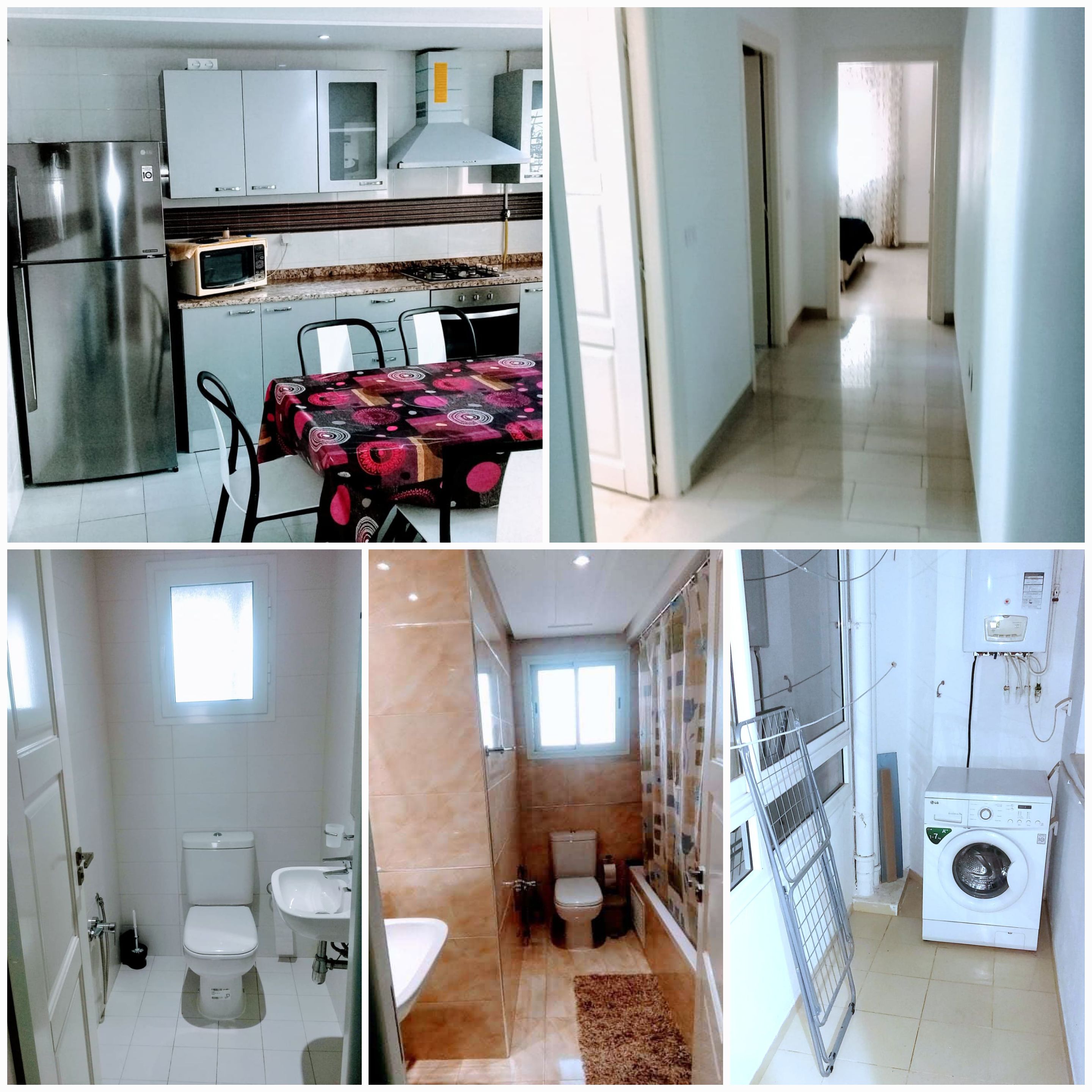 La Marsa El Aouina Location Appart. 4 pices Propritaire l s4 meubl neuf cit wahat