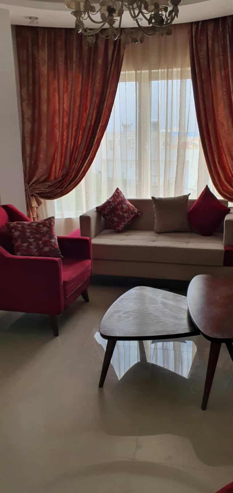 Bizerte Nord&nbsp;Bizerte&nbsp;Location&nbsp;Appart. 2 pi�ces&nbsp;Appartement richement meubl�  � corniche bizerte