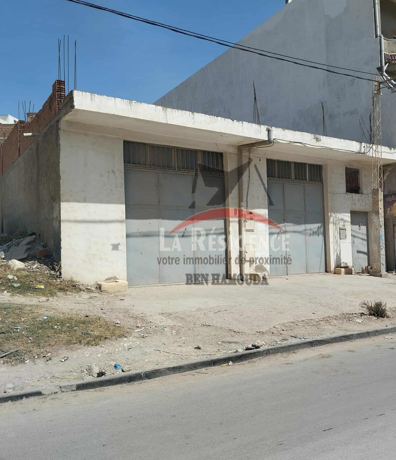 Bizerte Nord&nbsp;Bizerte&nbsp;Location&nbsp;Appart. 1 pi�ce&nbsp;Local commercial sur la route bizerte