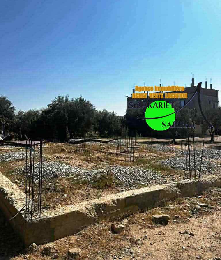 Akouda Akouda Terrain Terrain nu Terrain 112m avec fondation  akouda el werfeli