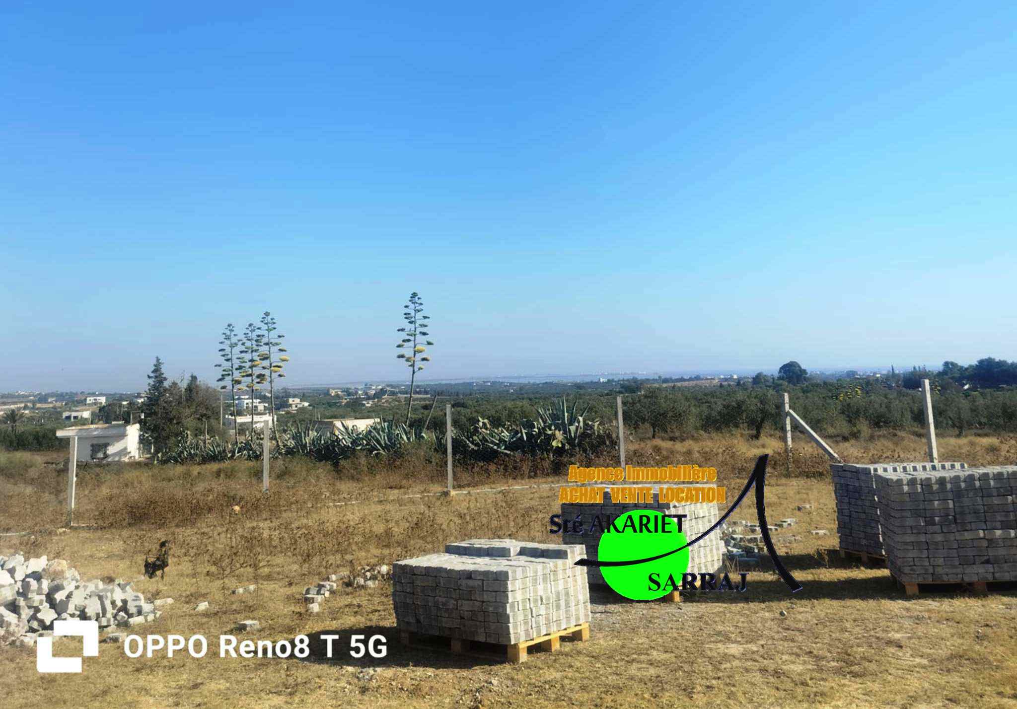 Akouda Chatt Meriem Terrain Terrain agricole Des terrains 550m et 620m et 640m  rmila