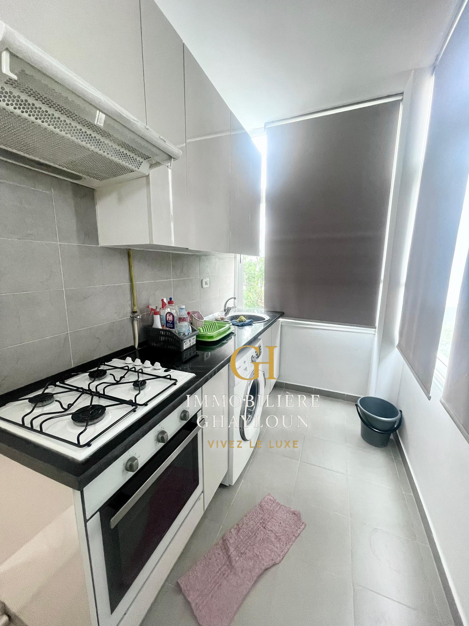 Ariana Ville&nbsp;Cite Ennasr 2&nbsp;Location&nbsp;Appart. 4 pi�ces&nbsp;S3 meubl� luxe et calme  � ennaser 2