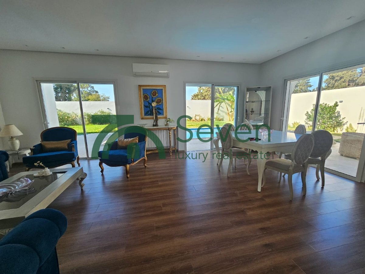 La Soukra La Soukra Location Maisons Villa meuble avec piscine  la soukra ref 21a