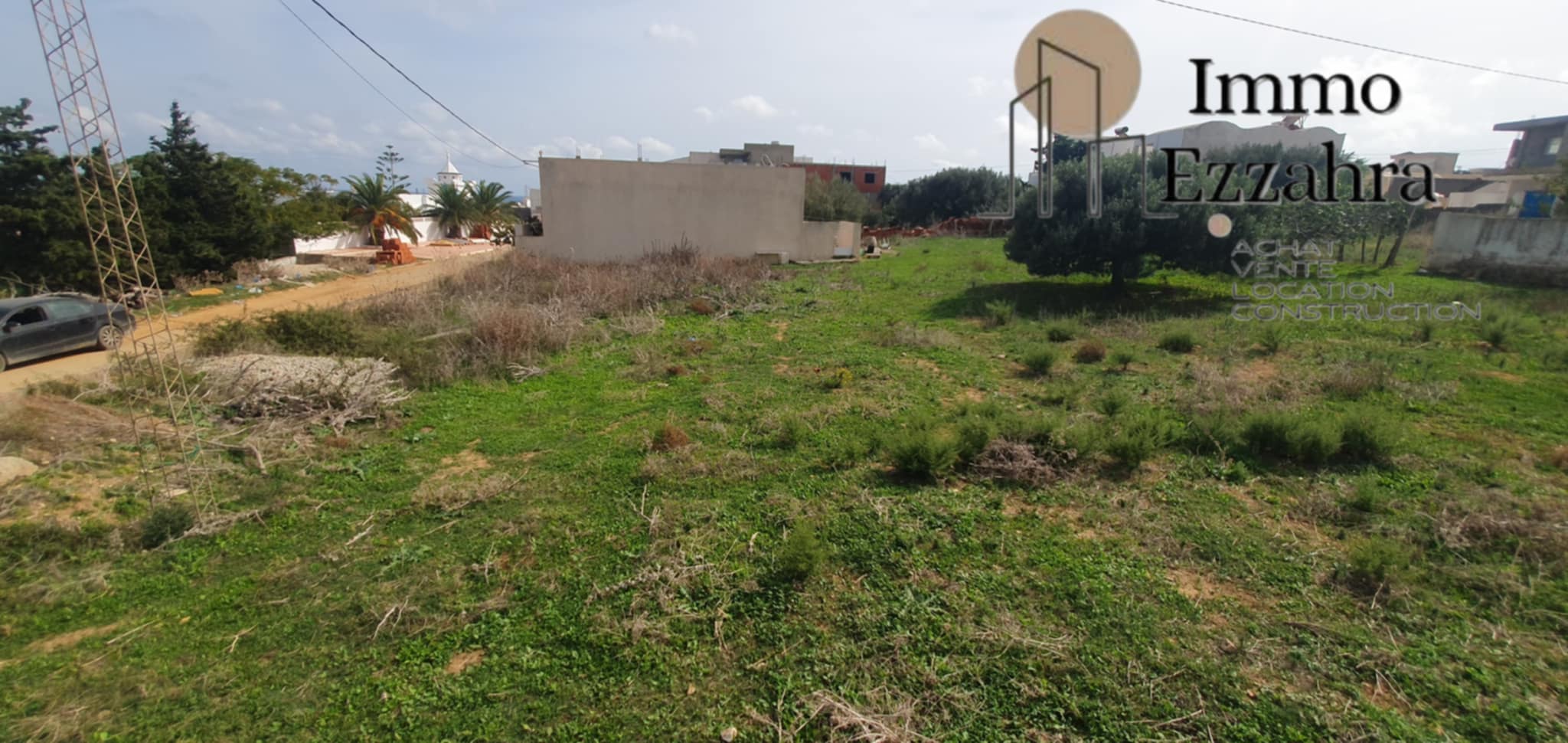 Hammam El Ghezaz Ezzahra Vente Surfaces Terrain  700m de la plage ezzahra klibia