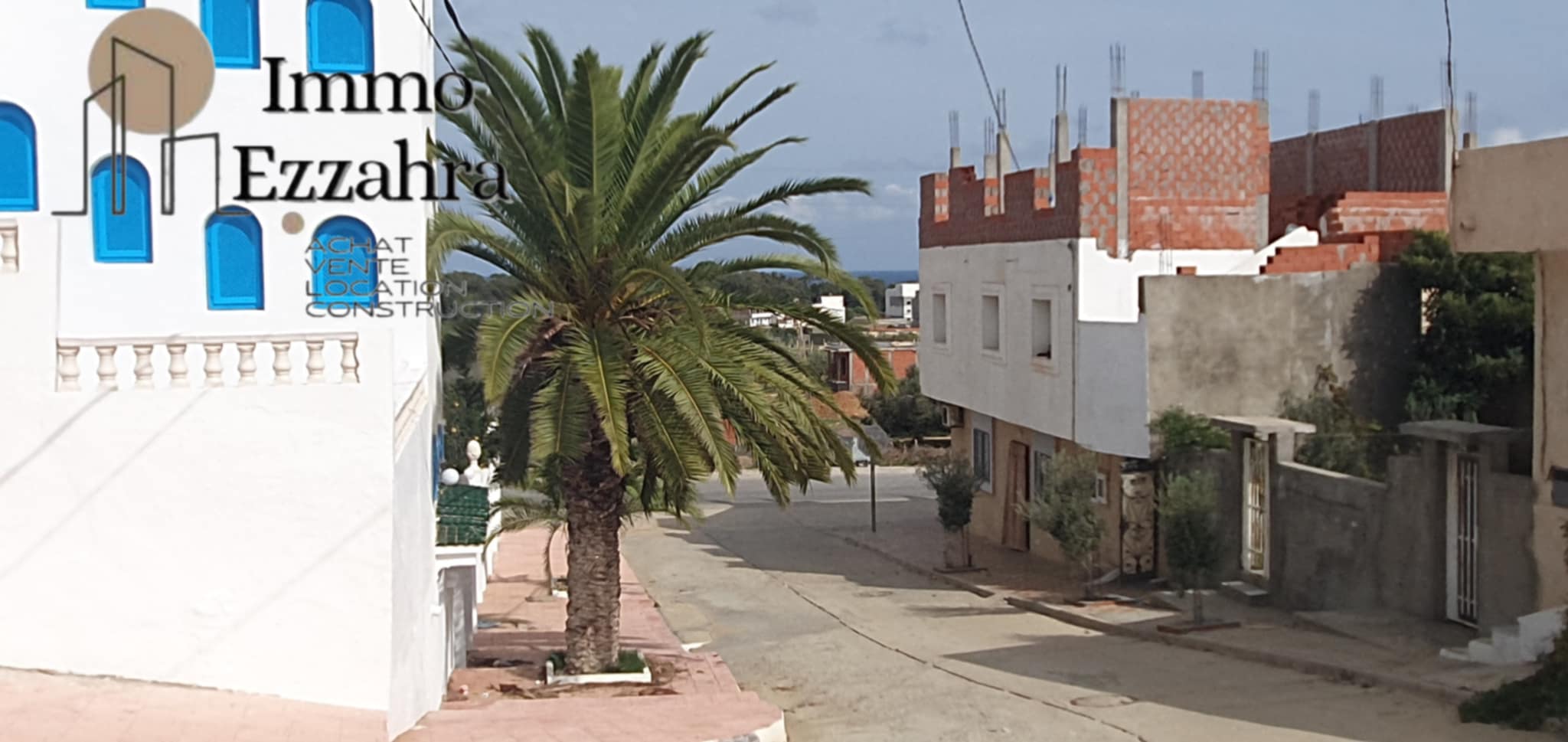 Hammam El Ghezaz Ezzahra Vente Surfaces Terrain  700m de la plage ezzahra klibia