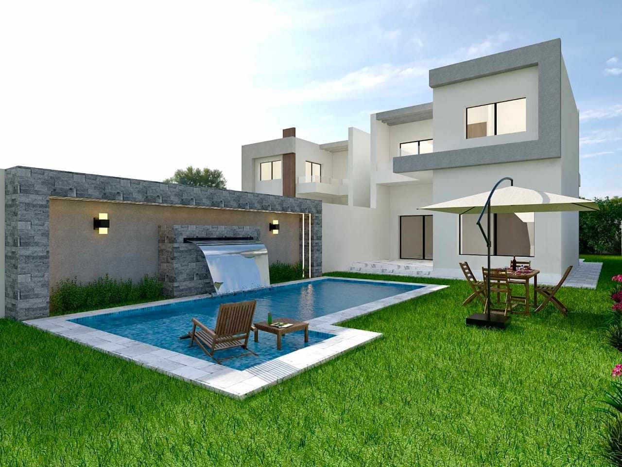 Kelibia&nbsp;Kerkouane&nbsp;Vente&nbsp;Maisons&nbsp;Villas ind�pendants avec piscine � kerkouane