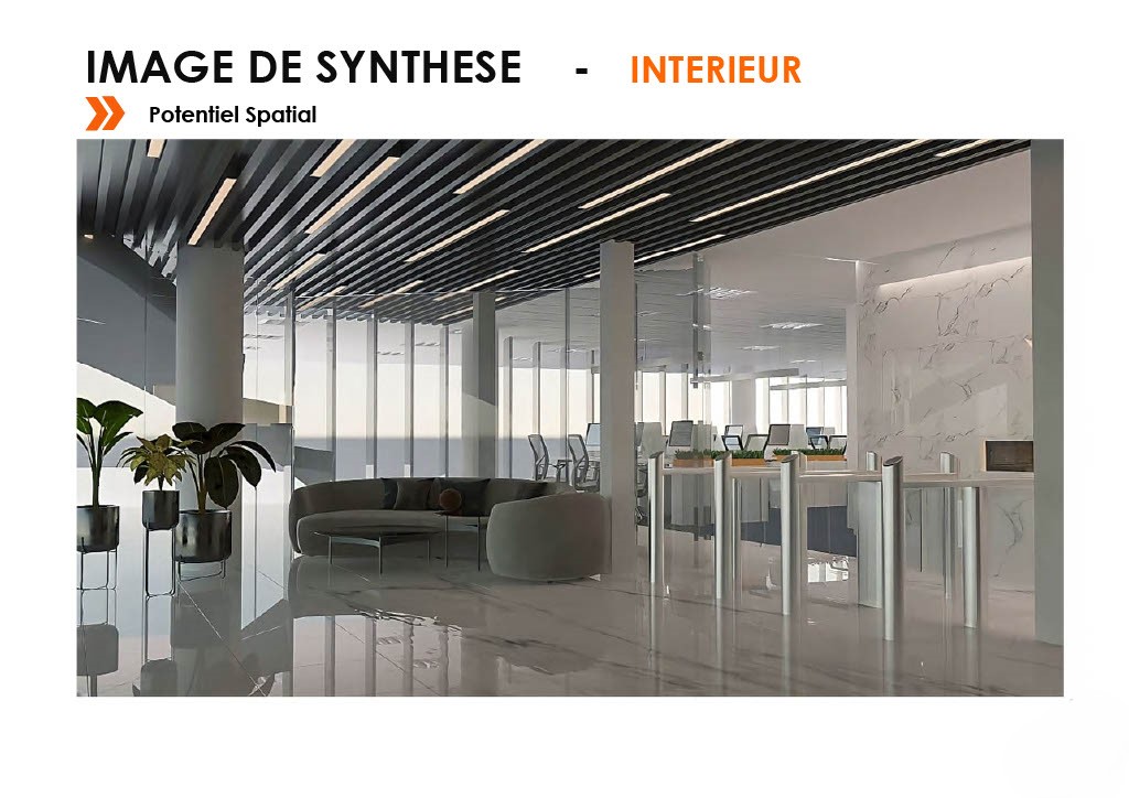 El Menzah&nbsp;Mutuelle Ville&nbsp;Bureaux & Commerces&nbsp;Bureau&nbsp;Super open space 750 m2 � notre dame manar