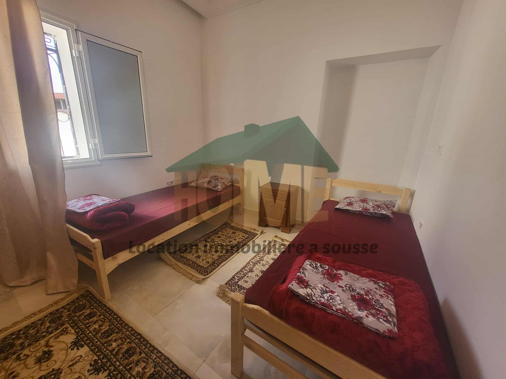Sousse Jaouhara Sousse Khezama Location Appart. 1 pice Appartement meubl a l'anne scolaire